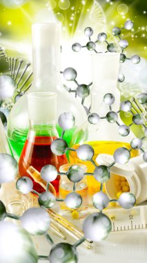 Dna iplikçik arka plan yakın çekim üzerinde Laboratuar kapkacakları görüntüsünü