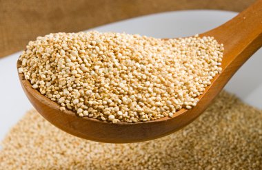 Quinoa Tahıl ahşap pano portre üzerinde