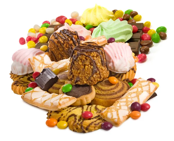 Изображение много вкусных печенье крупным планом — стоковое фото
