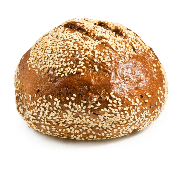 गोल ब्रेड जवळ-अप वेगळे प्रतिमा — स्टॉक फोटो, इमेज