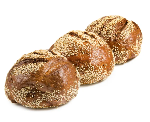 Isolated image of round bread close-up — Stock Photo, Image