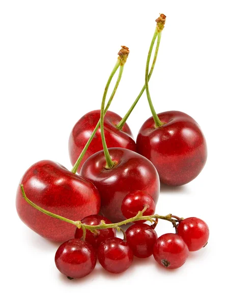 Isolated image of cherries close up — Stock Photo, Image