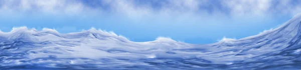 Hermosa ola oceánica como fondo — Foto de Stock