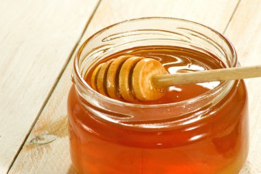 görüntü üzerinde bir tablo yakın çekim bal