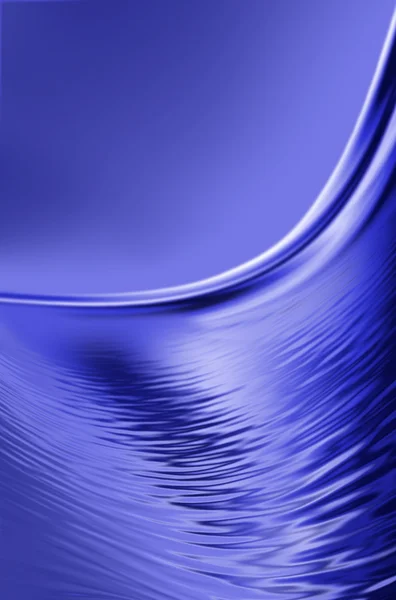 Imagem abstrata da água sobre um fundo azul close-up — Fotografia de Stock