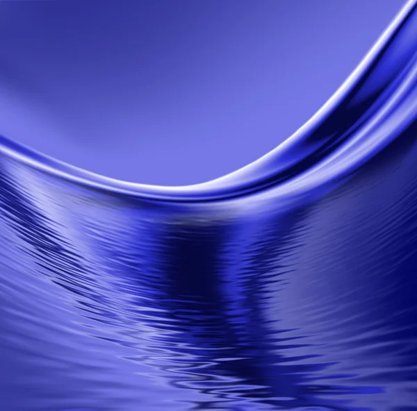Obraz Abstrakcja wody na niebieskim tle zbliżenie — Zdjęcie stockowe