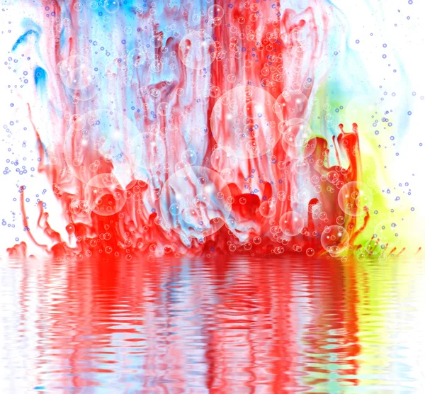 Bild von bunten Aquarellflecken als Hintergrund Nahaufnahme — Stockfoto