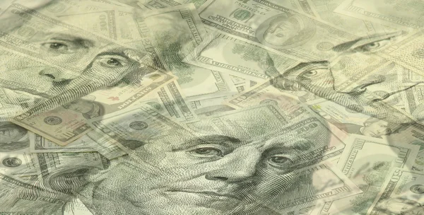 Image of dollars on white background — Stock Photo, Image