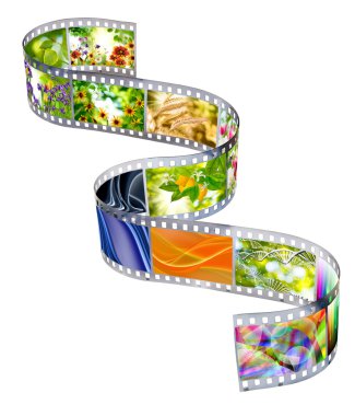 Fotoğraf filmi izole görüntüsünü kapat