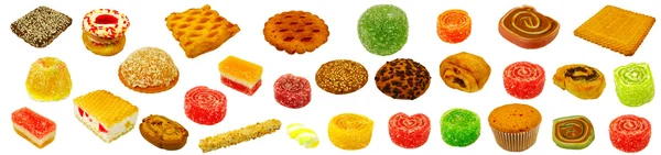 Imagen de varios dulces de primer plano —  Fotos de Stock
