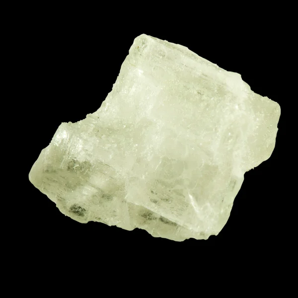 Salt crystal on a black background — Stock Photo, Image