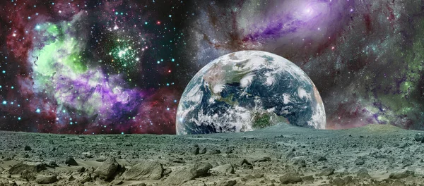 Imagen Del Planeta Tierra Espacio Exterior Elementos Esta Imagen Proporcionados —  Fotos de Stock