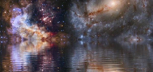 Imagen Hermoso Cielo Estrellado Elementos Esta Imagen Proporcionados Por Nasa —  Fotos de Stock