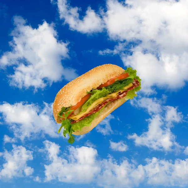 Sandwich against the sky — Stock Photo, Image