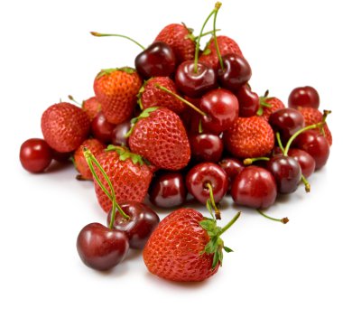 çilek ve vişne görüntüsü