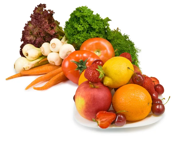 Many vegetables and fruits — Stock Photo, Image