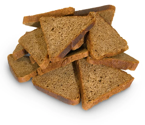 Isoliertes Bild von geschnittenem Brot — Stockfoto