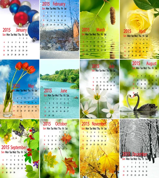 Kalendář do roku 2015 — Stock fotografie