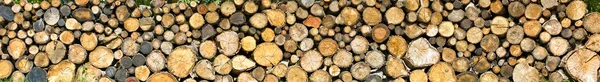 Dry firewood laid in a heap — Stock Photo, Image