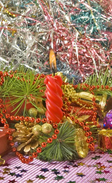 Decoraciones del árbol de Navidad — Foto de Stock