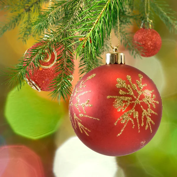 Colorful Christmas decorations closeup — Stock Photo, Image