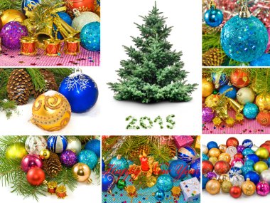 birçok parlak Noel oyuncak 