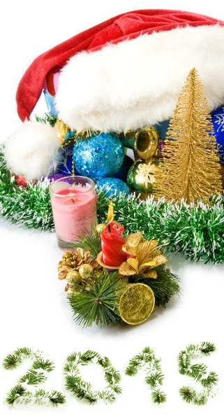 Immagine isolata delle decorazioni natalizie — Foto Stock