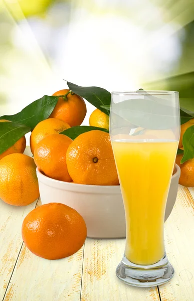 Juicy and tangerine closeup — Stock Photo, Image