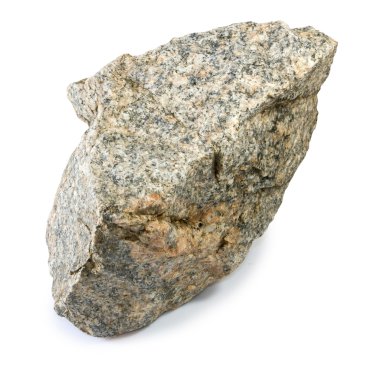 Beyaz bir arka plan üzerinde taş