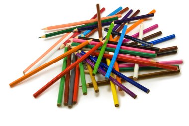 farklı renkli kalemler 