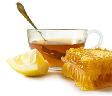 fincan çay ve petek