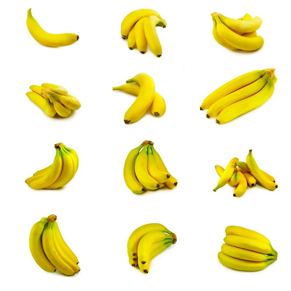 Geïsoleerde beelden van bananen — Stockfoto