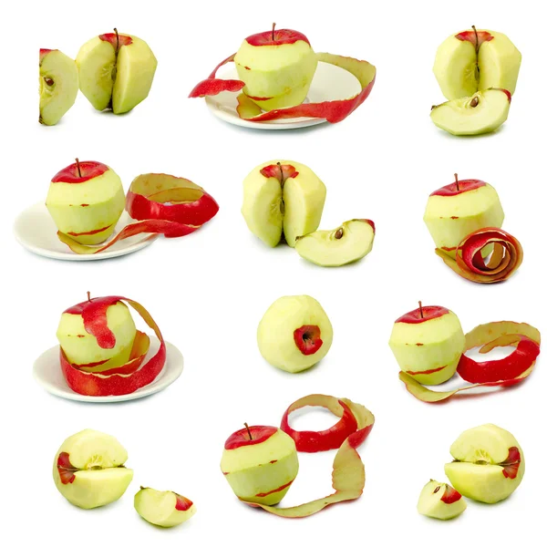 Imagens isoladas de maçãs — Fotografia de Stock