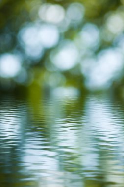 su üzerinde yeşil doğal arka plan