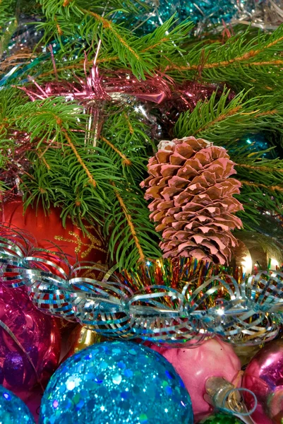 Molte belle decorazioni natalizie — Foto Stock