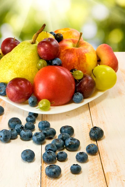 Different fruits on the table — Stock Photo, Image