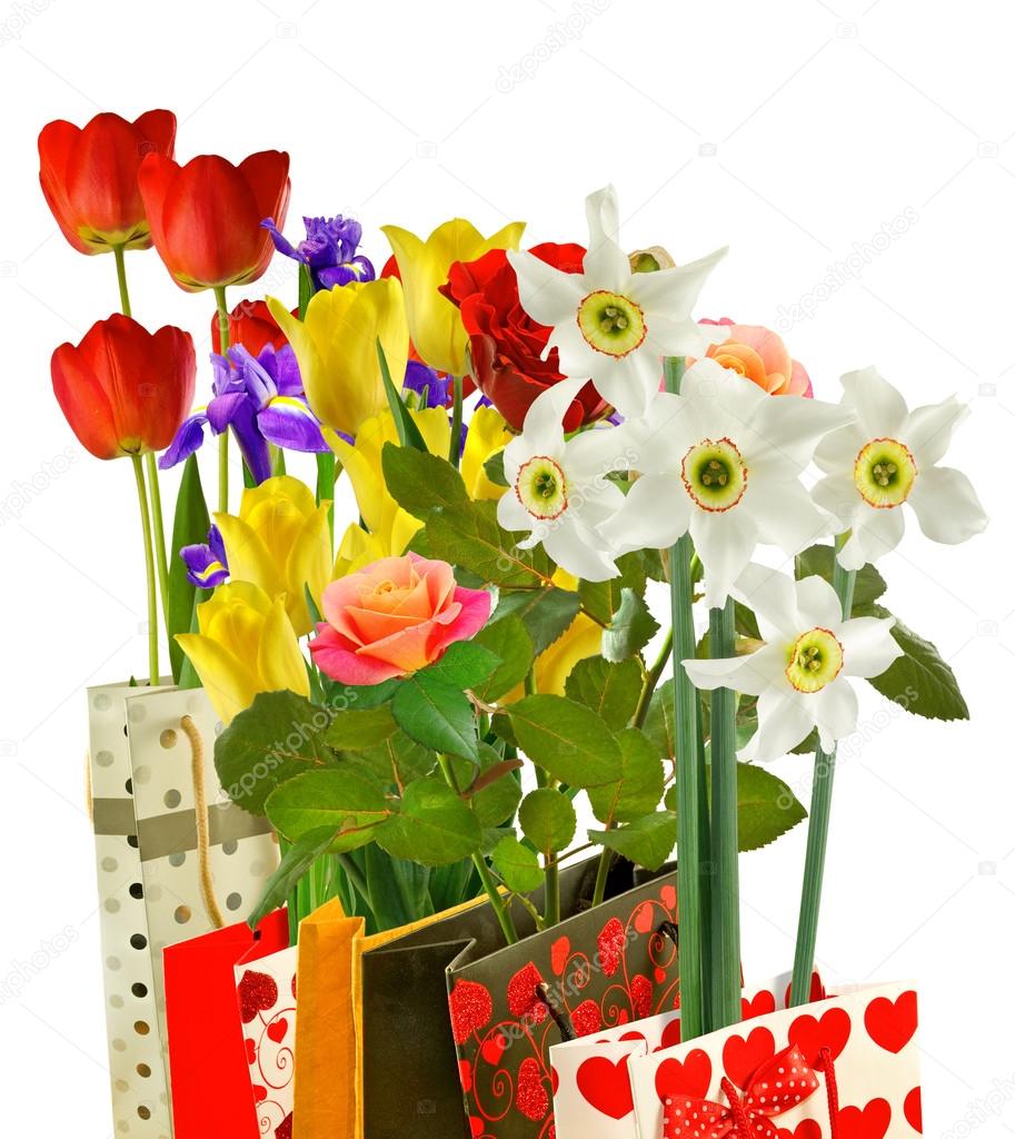 gift packing flowers