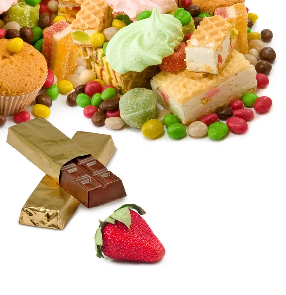 Isolated image of different sweets — Stock Photo, Image