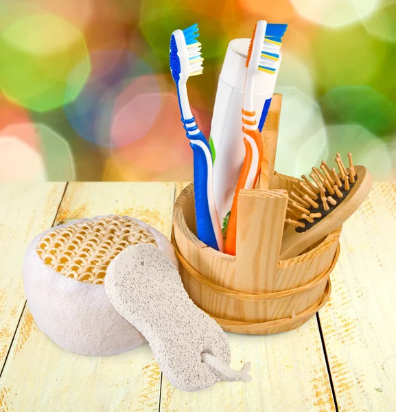 Image of bath accessories — Stock Photo, Image