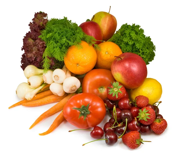 De nombreux légumes et fruits — Photo
