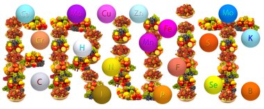İzole meyve yakın çekim bir sürü resmini