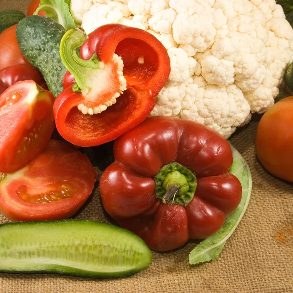 Imagen de varias frutas maduras de cerca — Foto de Stock