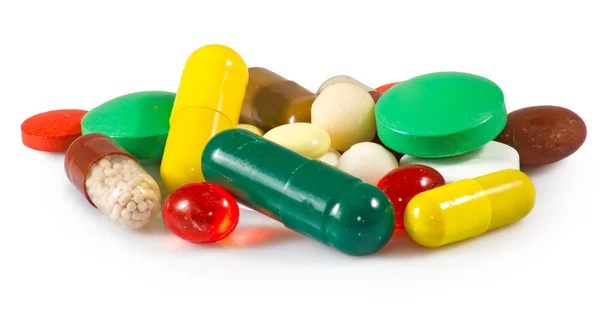 Isolated image of different pills — Stock Photo, Image