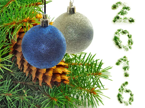 Image of various Christmas decorations closeup — Stock Photo, Image