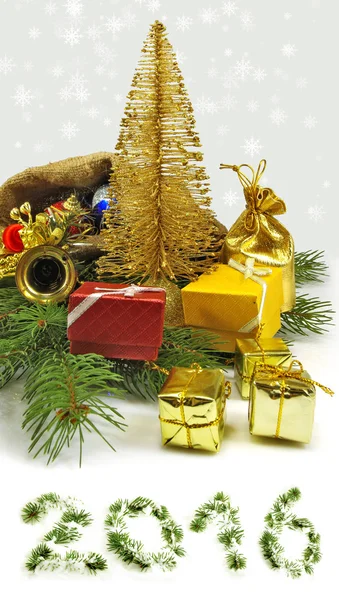 Varias decoraciones de Navidad — Foto de Stock