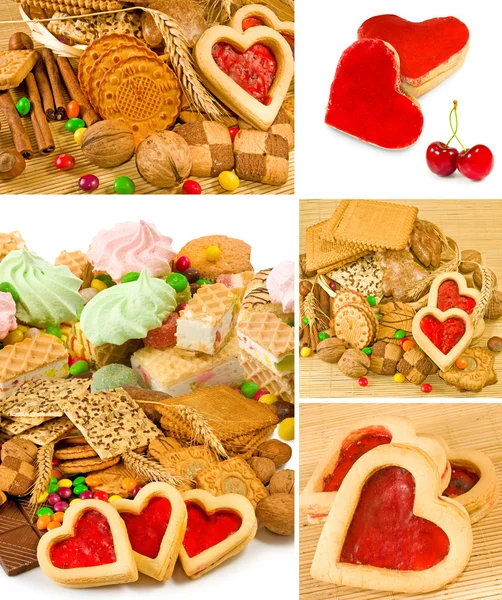 许多不同的 cookie 的形象 — 图库照片