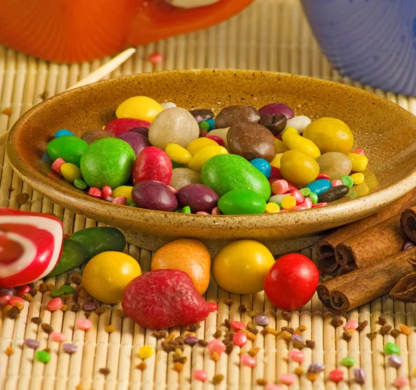 Зображення різних цукерок крупним планом — стокове фото
