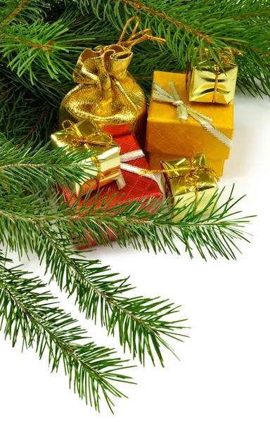 Bilden av av jul gåvor närbild — Stockfoto