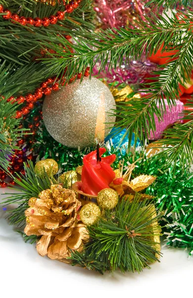 Andere afbeelding kerstversiering of Christmas tree close-up — Stockfoto