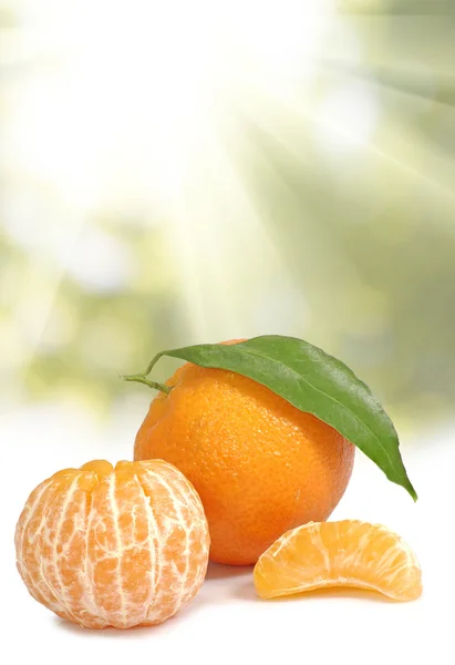 Bild von Orange auf Sonnenlicht Hintergrund Nahaufnahme — Stockfoto